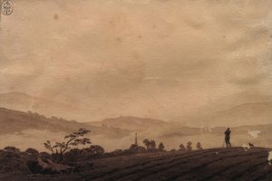 Mglisty poranek autorstwa Caspar David Friedrich