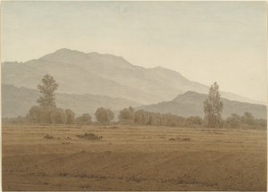 Księżyc w nowiu nad Górami Riesengebirge autorstwa Caspar David Friedrich