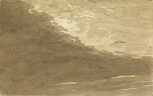 Studium chmur w świetle księżyca autorstwa Caspar David Friedrich