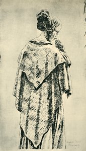 Studium kobiety od tyłu autorstwa Caspar David Friedrich