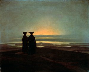 Sunset Brothers, między 1830 a 1835 rokiem. autorstwa Caspar David Friedrich