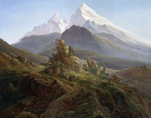 Watzmann (olej na płótnie) autorstwa Caspar David Friedrich