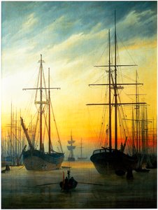 Widok na port autorstwa Caspar David Friedrich