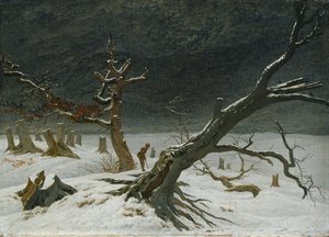 Zimowy krajobraz autorstwa Caspar David Friedrich