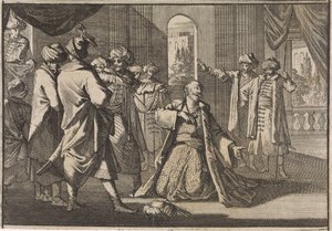 Emir Fakardin błaga sułtana Murata IV o życie, 1633