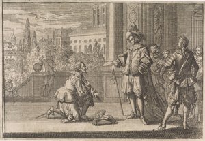Karol IV, książę Lotaryngii klęczący przed Ludwikiem XIII, 1641