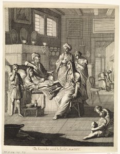 Odwiedzanie chorych autorstwa Caspar Luyken