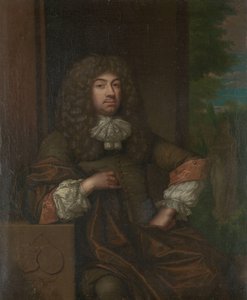 Portret Jana Boudaena Courtena (1635-1716), pana St. Laurens, Schellach i Popkensburg, sędziego i radnego Middelburga autorstwa Caspar Netscher (copy after)