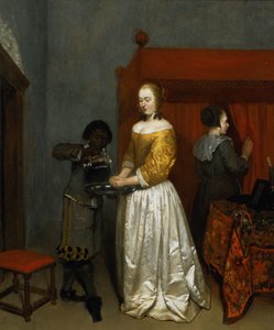 Dama myjąca ręce, 1657 (panel)