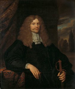 Portret Cornelisa Backera (1633-81), radnego, radnego i pułkownika milicji amsterdamskiej autorstwa Caspar Netscher