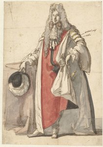 Portret Wilhelma III w stroju państwowym autorstwa Caspar Netscher