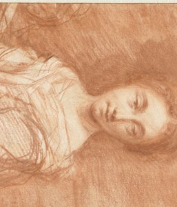 Portret w połowie długości nieznanej młodej kobiety