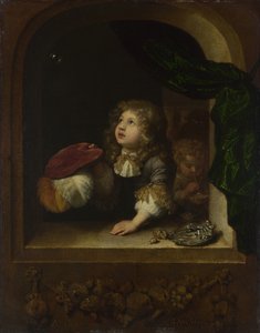 Dwóch chłopców puszczających bańki 1670