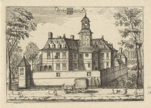 Dom Plettenburg w Jutphaas Plettenburg in Jutphaes (tytuł na obiekcie) autorstwa Caspar Specht