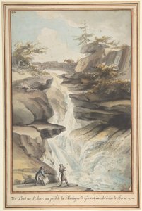 Most na Aar, u podnóża Grimsel, w kantonie Berno, ca. 1775.