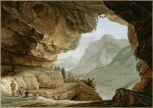 Legowisko smoka w kantonie Nidwalden autorstwa Caspar Wolf