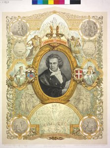 Ludwig van Beethoven autorstwa Casper Johann Nepomuk Scheuren