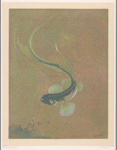 Pływające ryby Ryba pływająca (tytuł oryginalny) autorstwa Casper M.L. Kouw (signed by artist)