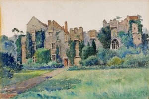 Zamek Compton, Devonshire, Anglia, 1928.