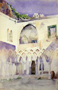 Dziedziniec, klasztor Kapucynów, Amalfi autorstwa Cass Gilbert