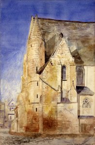 Stary Kościół, Tours, Francja, 1880. autorstwa Cass Gilbert