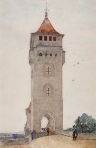 Pont Valentre, Cahors autorstwa Cass Gilbert