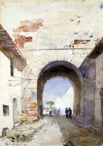 Porta San Paulo, Rzym, 1880. autorstwa Cass Gilbert