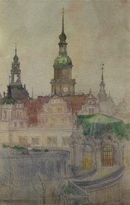 Wieże Zwinger, Drezno, 1898.