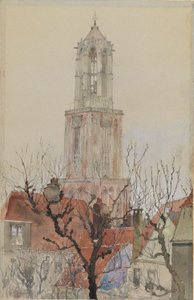 Wieża katedry w Utrechcie, Holandia autorstwa Cass Gilbert