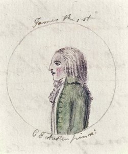 Jakub I, ok. 1790 (pióro i atrament i toaleta na papierze)