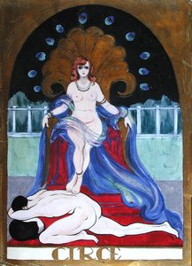 Circe, ok. 1900-20 (akwarela na papierze) autorstwa Castana Castana
