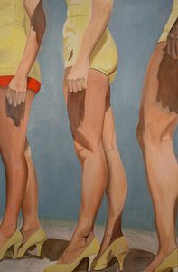 Nogi, 2007 (olej na płótnie) autorstwa Cathy Lomax