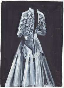 Lorelei, 2012 (olej i akryl na papierze) autorstwa Cathy Lomax
