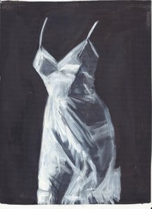 Rose 2, 2012 (olej i akryl na papierze)