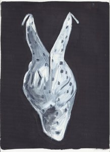 Roslyn, z tyłu, 2012 (olej i akryl na papierze)