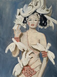 Showgirl, 2022 (olej na płótnie)