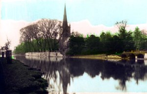 Kościół Świętej Trójcy, Stratford-upon-Avon, Warwickshire, 1926. autorstwa Cavenders Ltd