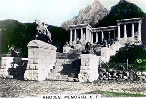 Pomnik Rodos, Devils Peak, Kapsztad, ok. 1920 r. autorstwa Cavenders Ltd