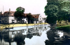 Rzeka Ouse w Ely, Cambridgeshire, 1926.