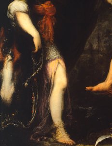 Erminia wśród pasterzy, autorstwa Cecco Bravo (1607-1661), Detail