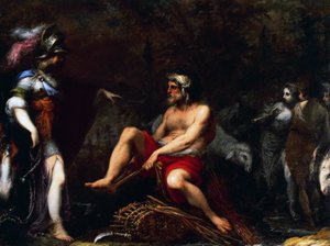 Erminia wśród pasterzy, Francisco Montelatici znany jako Cecco Bravo (1601-1661), olej na płótnie