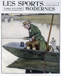 Wędkarstwo - rysunek C. Aldina w „Modern Sports” autorstwa Cecil Charles Windsor Aldin