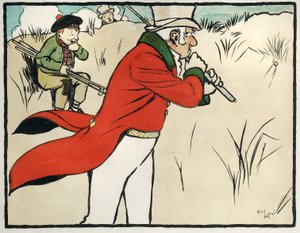 Staroangielski sport i gry: golf autorstwa Cecil Charles Windsor Aldin