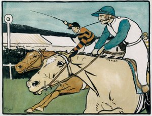 Staroangielski sport i gry: wyścigi autorstwa Cecil Charles Windsor Aldin