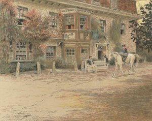 Zajazd Kotwica, Liphook autorstwa Cecil Charles Windsor Aldin