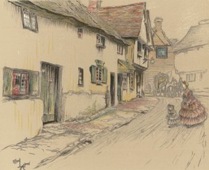George Inn, Dorchester autorstwa Cecil Charles Windsor Aldin