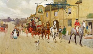 Wielka Droga Północna, Dzwon w Stilton autorstwa Cecil Charles Windsor Aldin