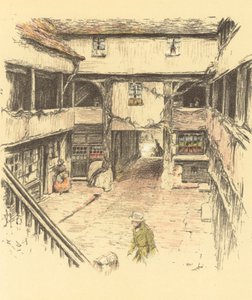 Nowa gospoda, Gloucester autorstwa Cecil Charles Windsor Aldin