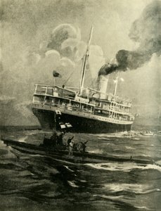 Zatonięcie Falaby, I wojna światowa, 28 marca 1915, ok. 1920.