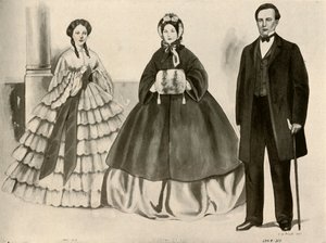 Odzież z lat 1860-1870, 1907, 1937.